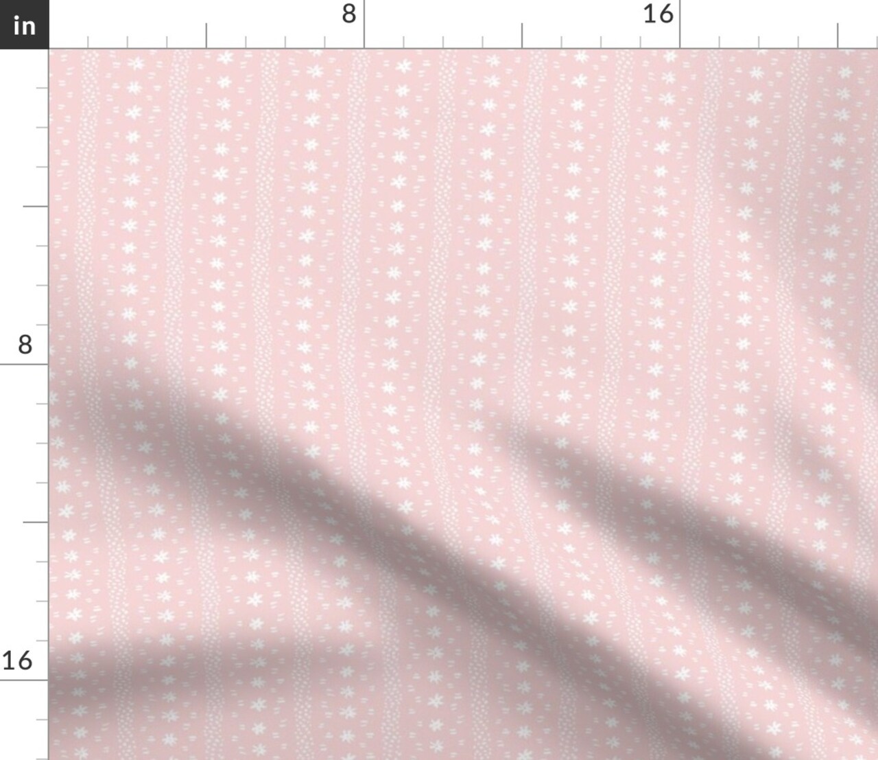 Dainty Floral Stripe Small Print Pink Botanical Garden Bloom Meadow Wildflower Custom Printed Fabric by Spoonflower Various Fabrics by the Yard or Fat Quarter
